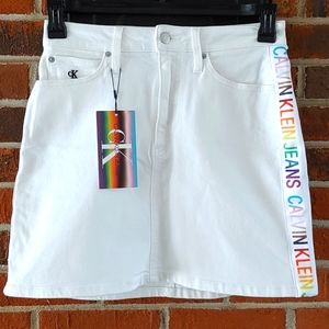 Calvin Klein Jeans Pride Mini Skirt Size 28